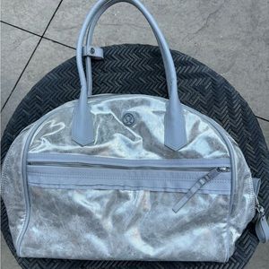Lululemon faux leather gym bag/carry on